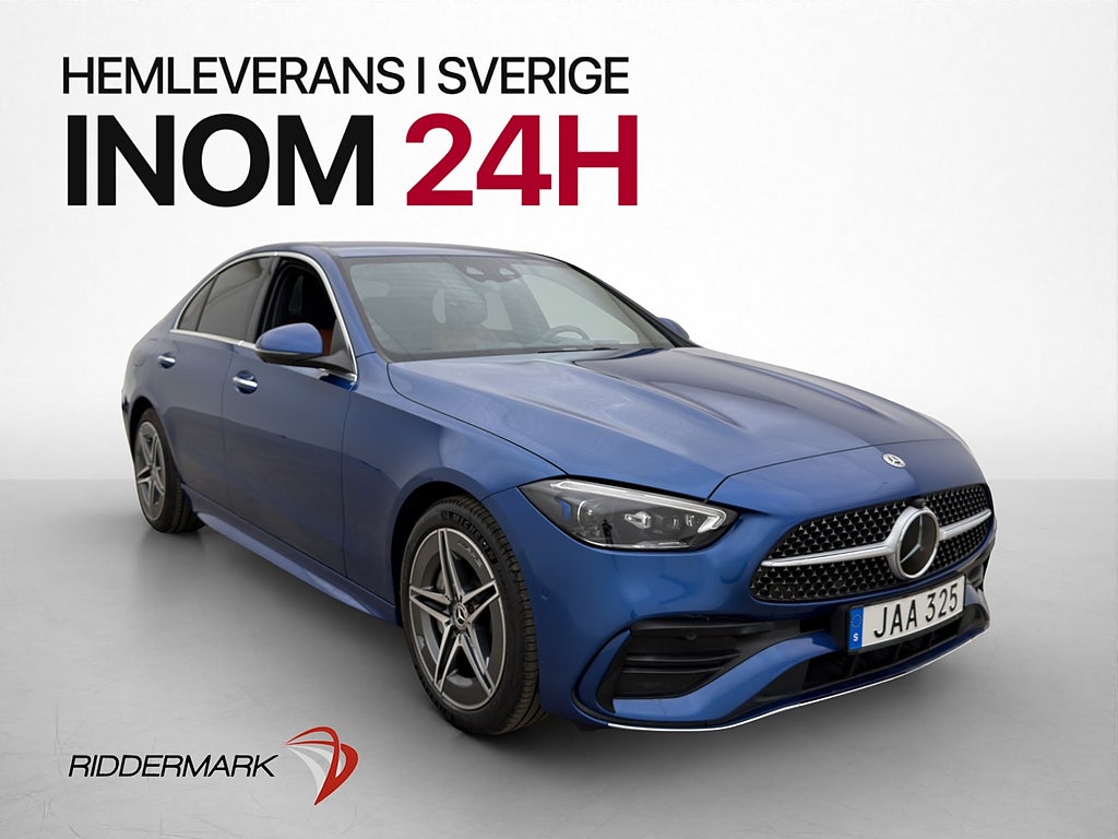 Mercedes-Benz C300 e 313hk AMG Värm Navi Kamera Läderklädsel