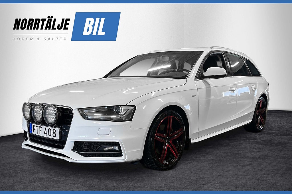 Audi A4 Avant 2.0 190 HK TDI QUATTRO S-LINE DRAG NYBES PDC 18"