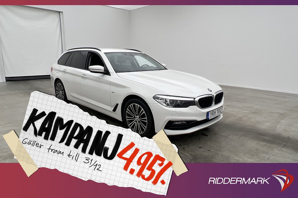 BMW 520 d xDrive 190hk Sport Line HiFi Kame 4,95% Ränta