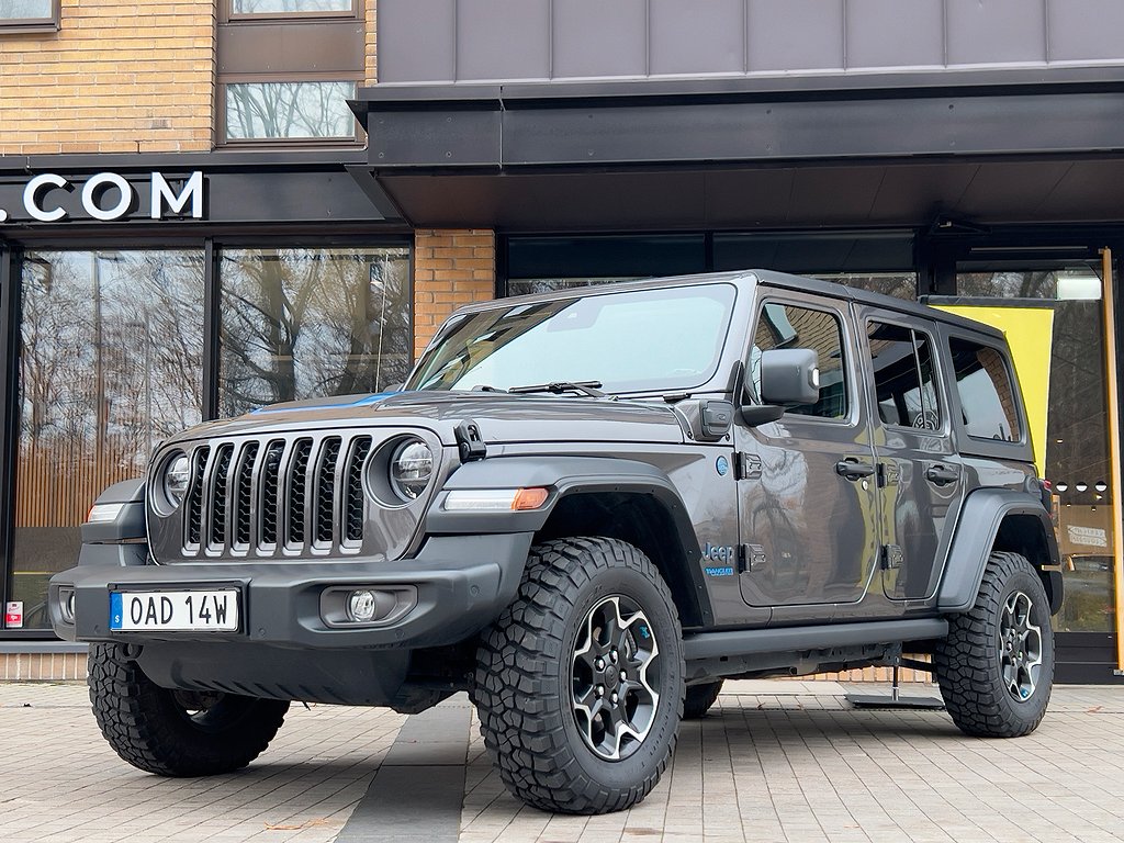 Jeep Wrangler Rubicon Unlimited 4xe, Dragkrok, Hardtop