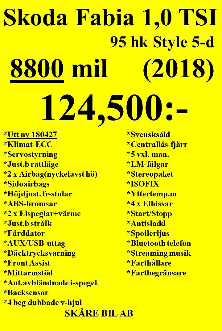 Skoda Fabia 2018 - miniatyr 2