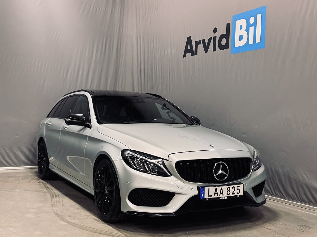 Mercedes-Benz C 220 T d 4M AMG Burmester Värmare Pano Kamera 