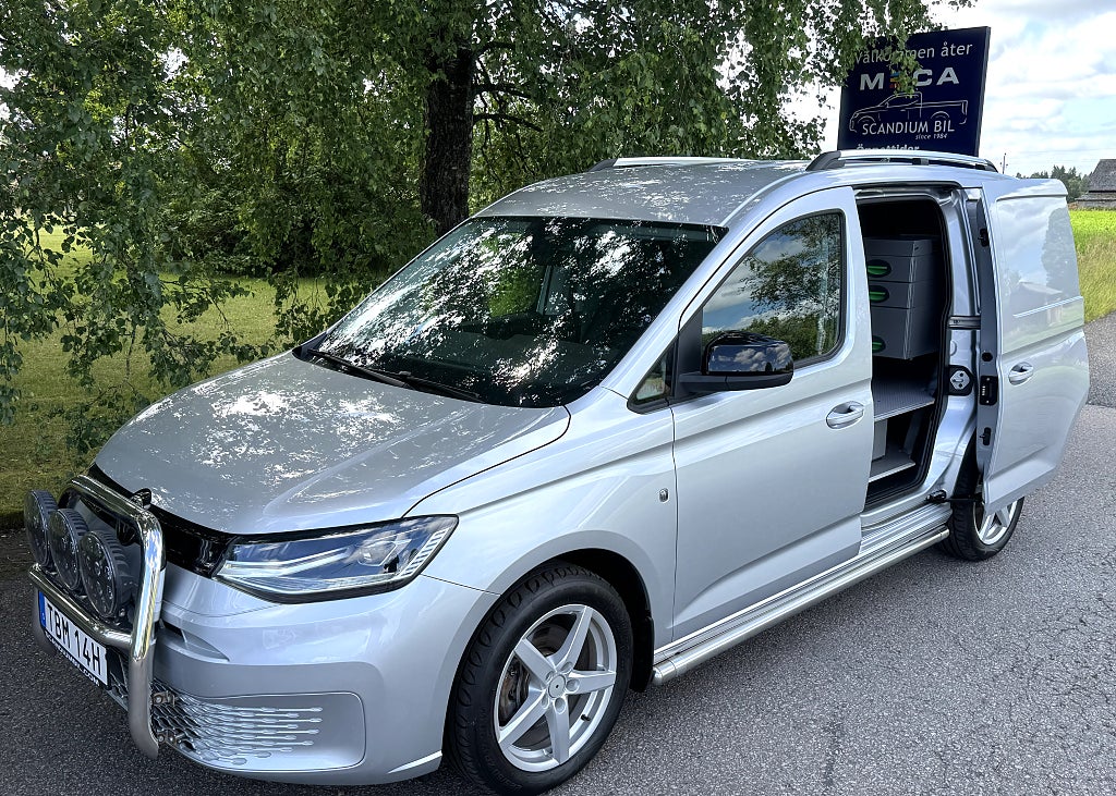 Volkswagen Caddy 122 TDI Automat Dubbelgolv med Inredning