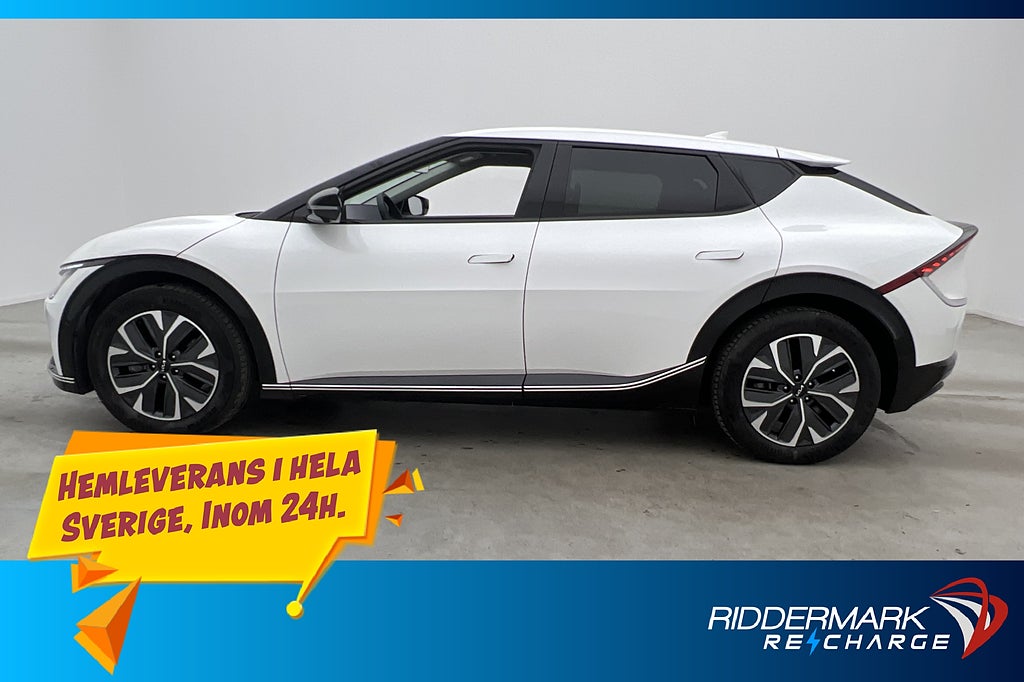 Kia EV6 77.4 kWh 228hk Plus Dragkrok 360° CarPlay Skinn MOMS