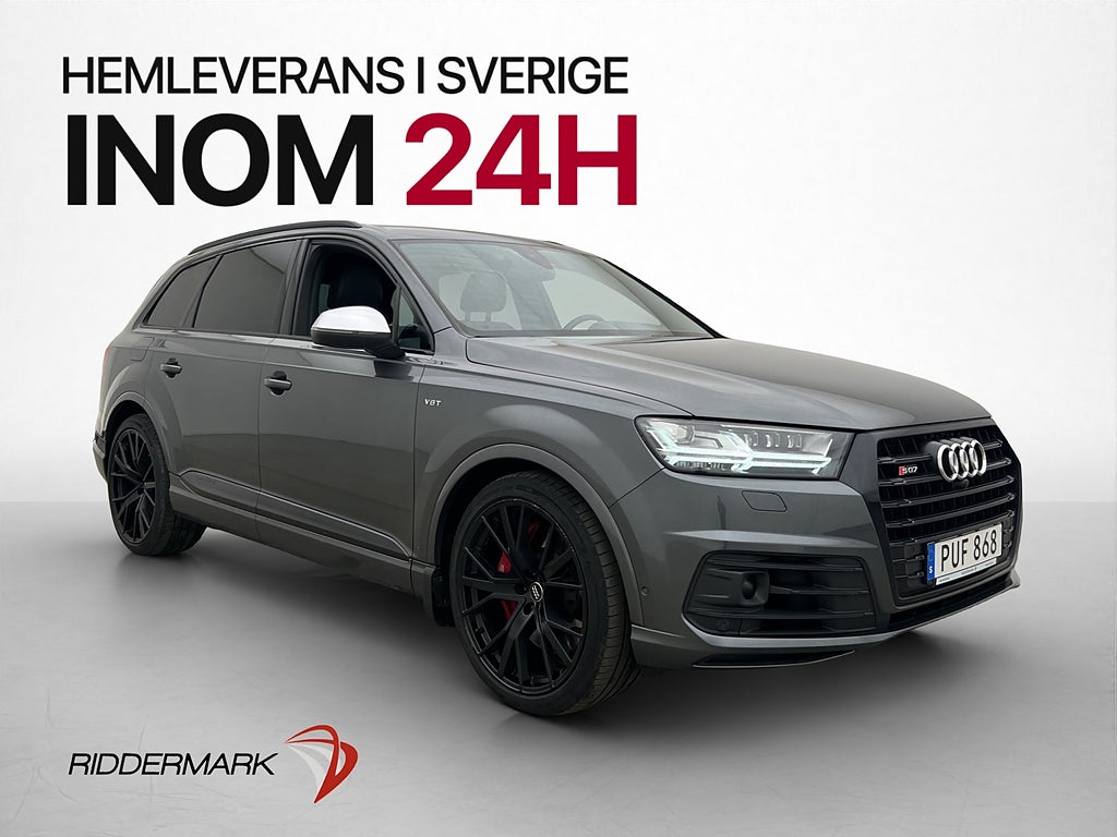 Audi SQ7 4.0 TDI V8 Q 435hk Cockpit BOSE 360° D-Värm Nav HuD