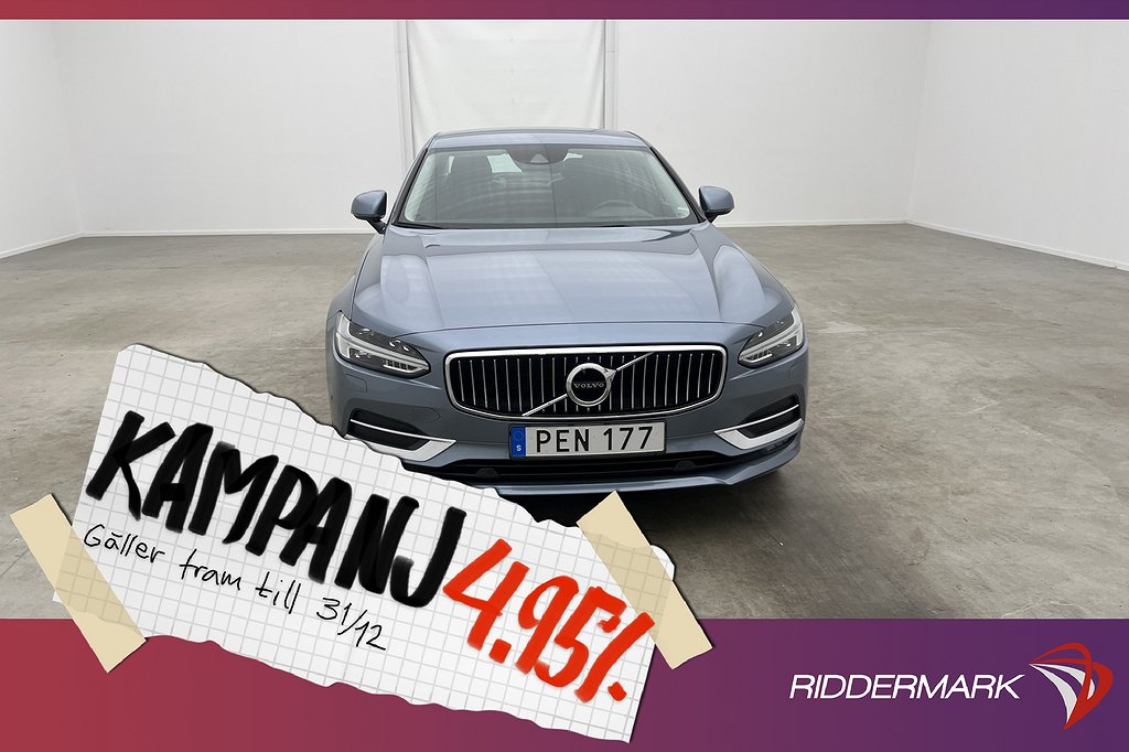 Volvo S90 D5 AWD 235hk Inscription VOC Kamera GP 4,95% Ränta