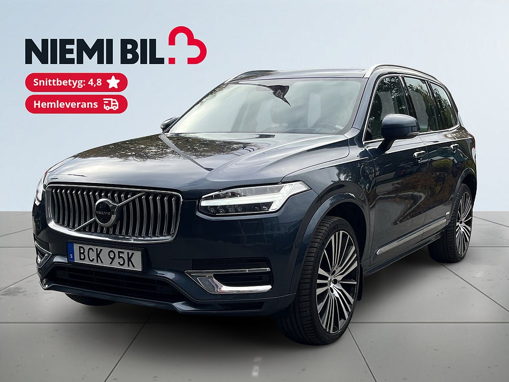 Volvo XC90 7-sits T8 T-E AWD Inscription 360/HuD/Massage/MOMS/Drag