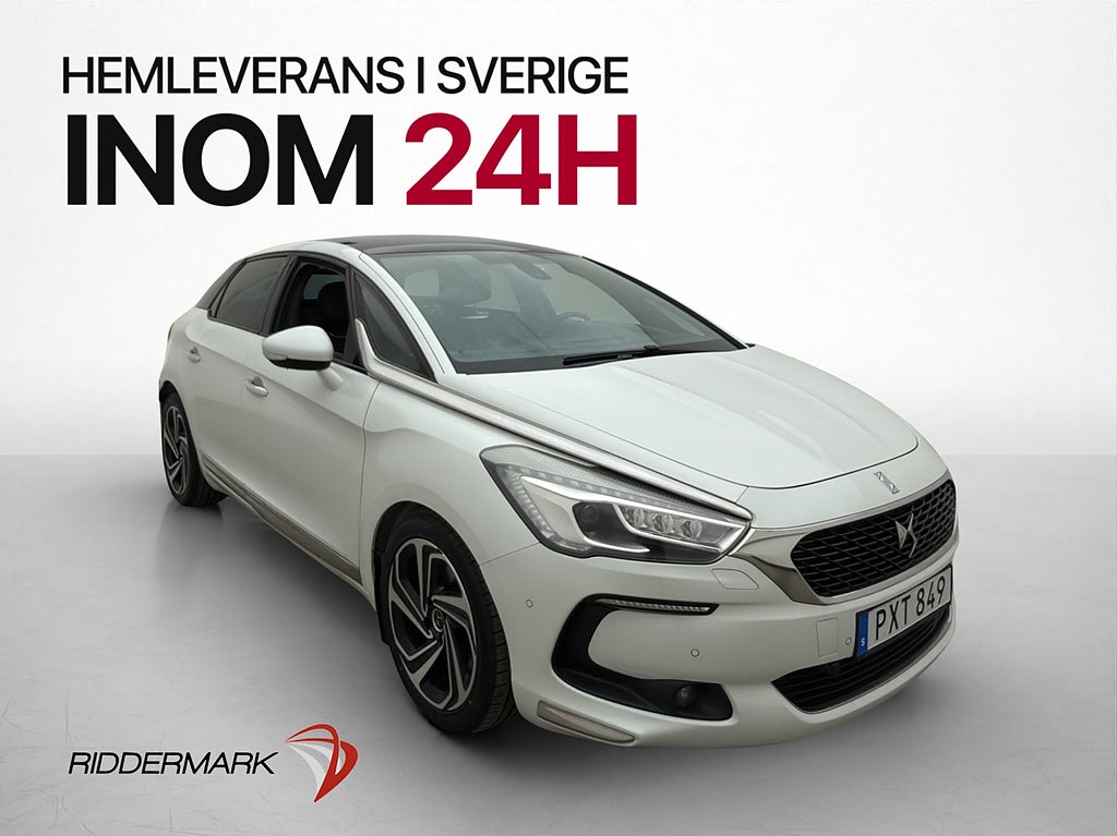 DS 5 BlueHDi 181hk Panorama Värmare HUD Massage Skinn Drag