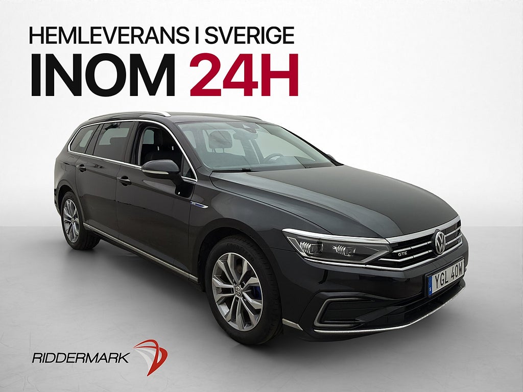 Volkswagen Passat GTE 218hk Cockpit Kamera Rattvärme Drag