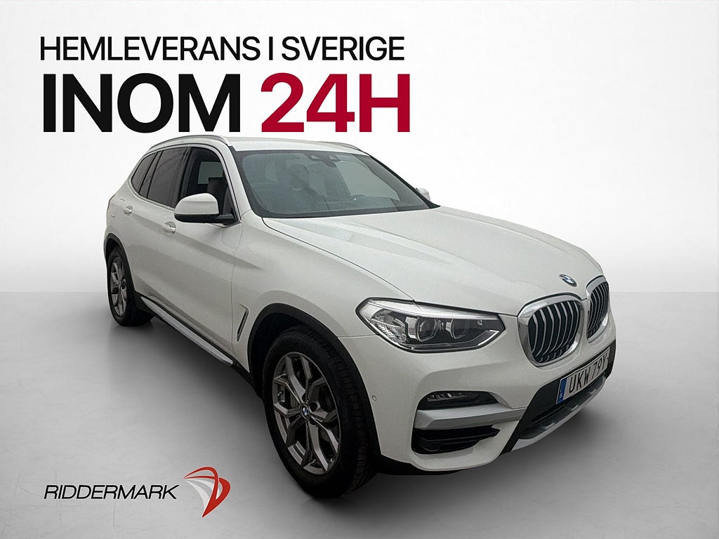 BMW X3 xDrive30e 292hk Drag Navi Kamera Skinn 0.21l/mil