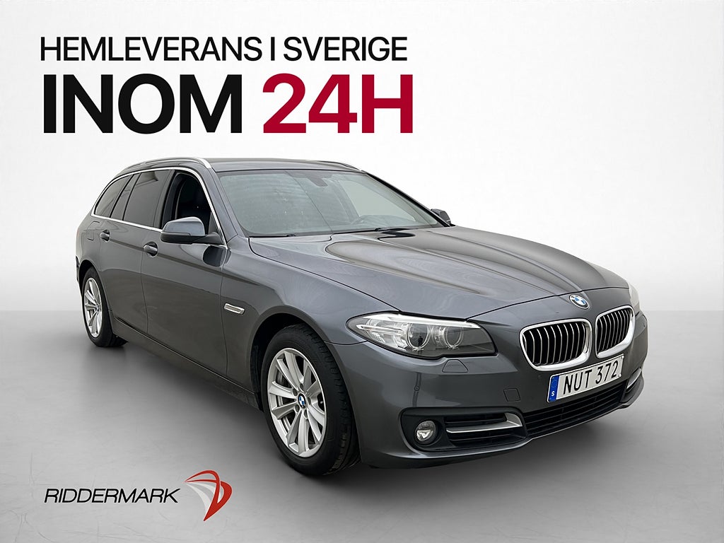 BMW 520d Touring HiFi Navi P-Sensorer Skinn Rattvärme Drag