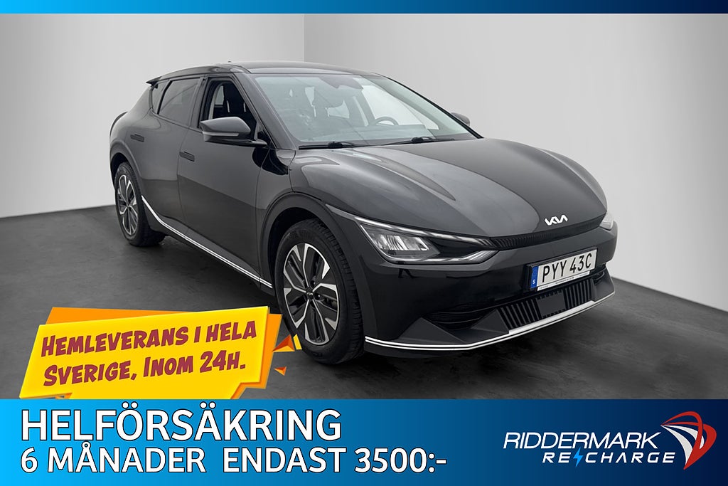 Kia EV6 77.4 kWh 228hk Kamera CarPlay Rattvärme MOMS