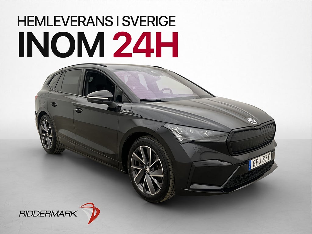 Skoda Enyaq 80x Sportline Värmare HuD Kamera Drag CarPlay