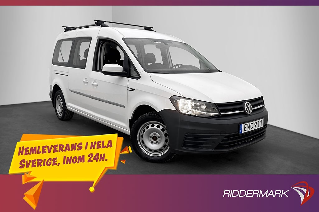 Volkswagen Caddy Maxi Life 2.0TDI Värmare Drag 5-Sits Moms
