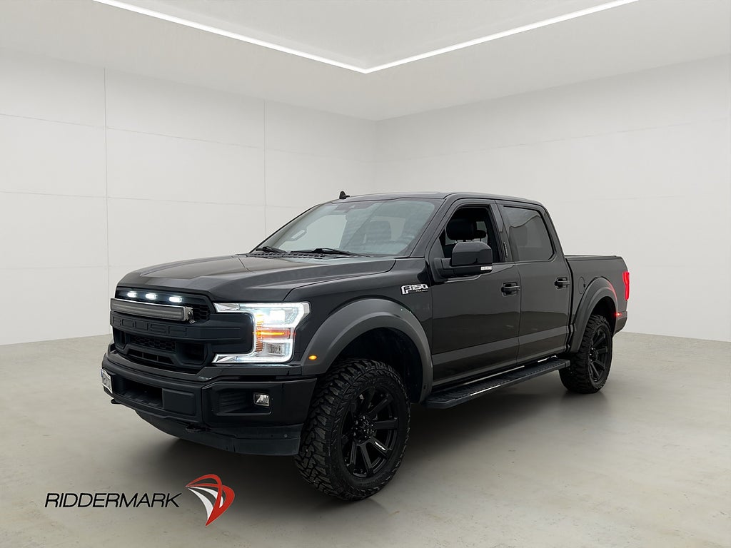 Ford F-150 Lariat Sport V8 4x4 Roush Pano Dragkrok B&O Skinn