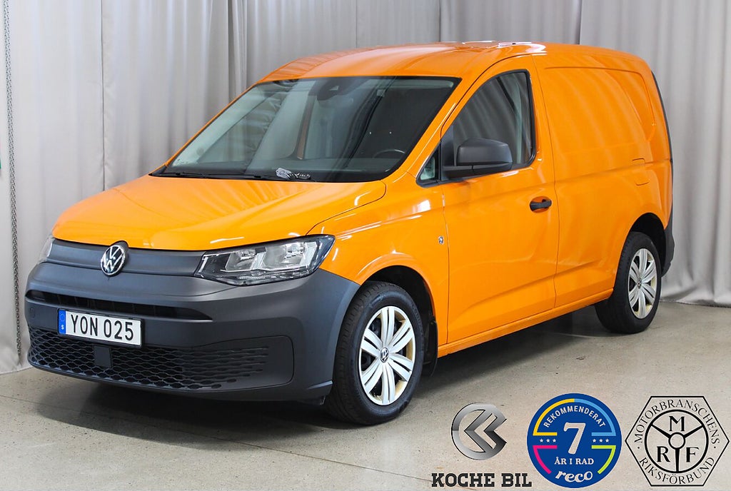Volkswagen Caddy Cargo 2.0 TDI 122HK, Drag, Orange, S&V-hjul, MOMS