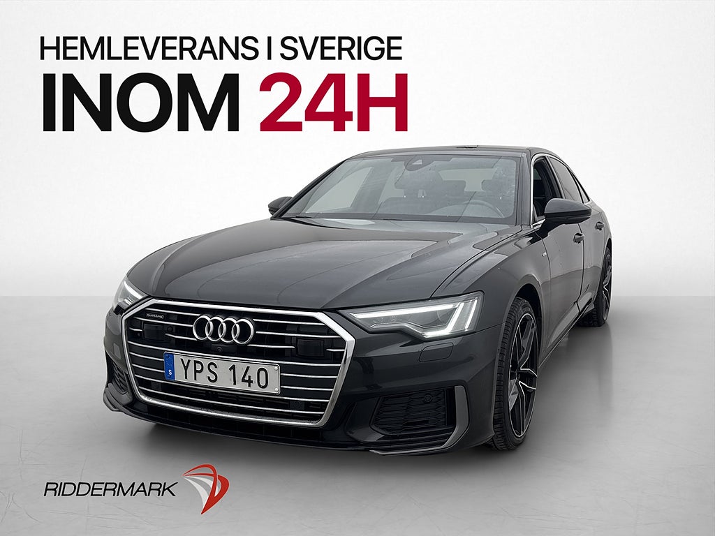 Audi A6 50 TDI Q 286hk S-Line Cockpit D-Värm B&O Matrix 360°