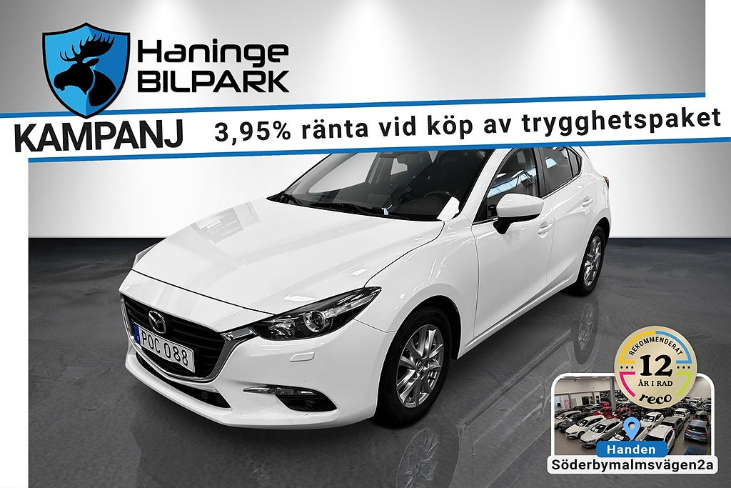 Mazda 3 2.0 SPORT SUPERDEAL 3.95% / AUT / FARTHÅLLARE / LÅGAMIL