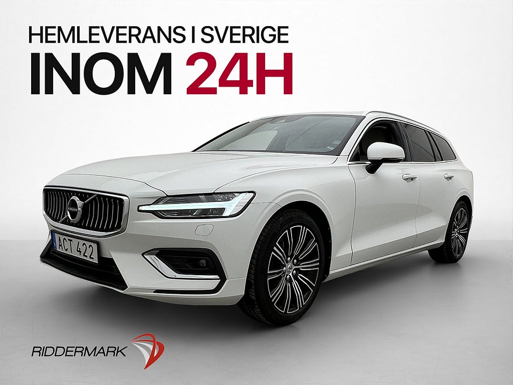 Volvo V60 D3 Inscription Drag Skinn Kamera Värmare HUD BLIS
