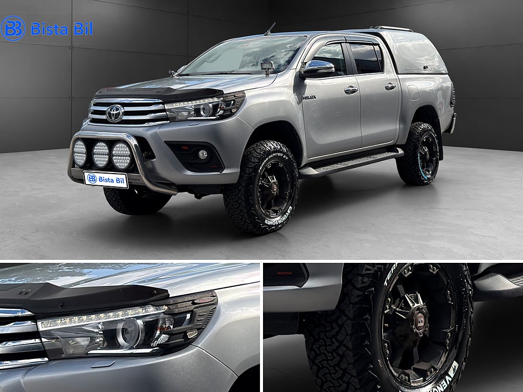 Toyota Hilux DUBBELHYTT 2.4 AWD / EXTRALJUS / VÄRMARE / KÅPA 150hk