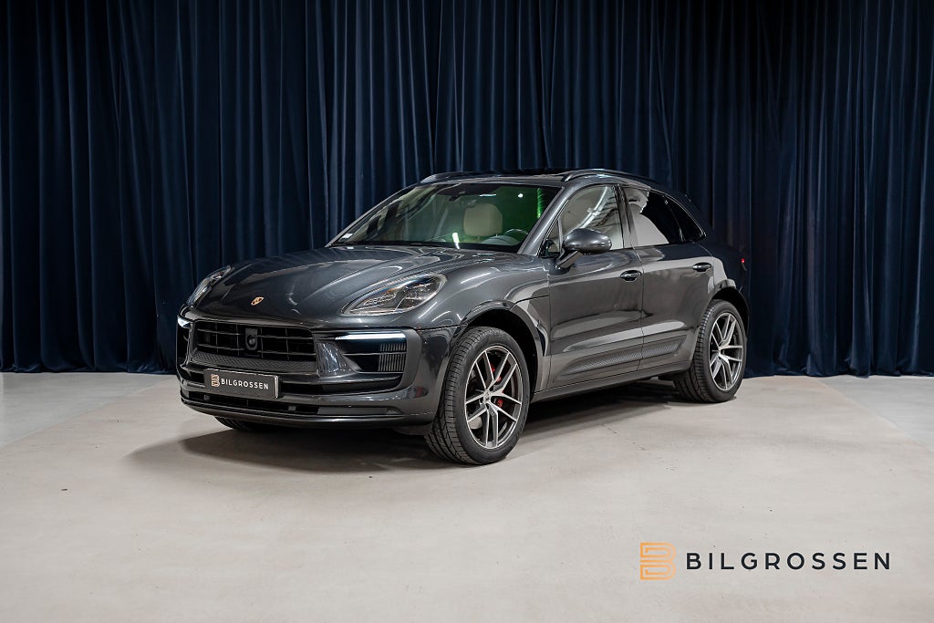 Porsche Macan S PDK Burmester Pano Adp Luftfjädring Drag