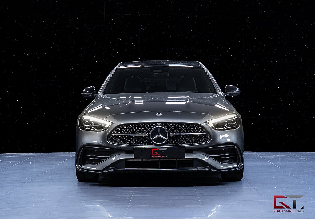 Mercedes-Benz C220 T d AMG Pano Drag Värmare ACC Akustikglas Night-P 360°