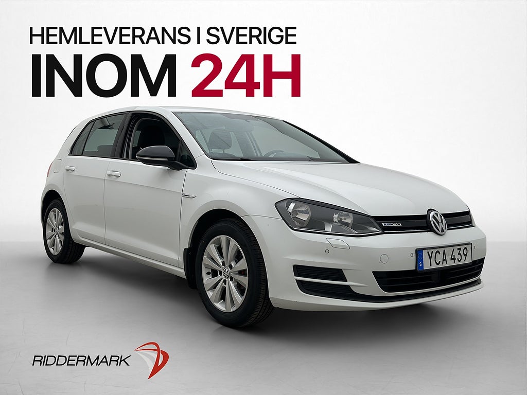 Volkswagen Golf 1.4 TGI 110hk P-Värmare CarPlay Adapt-Fart