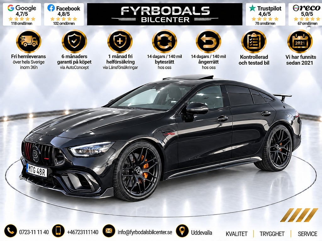 Mercedes-Benz AMG GT 63 S 4MATIC+ 639HK 21" Ceramic HUD BRABUS ROCKET-800