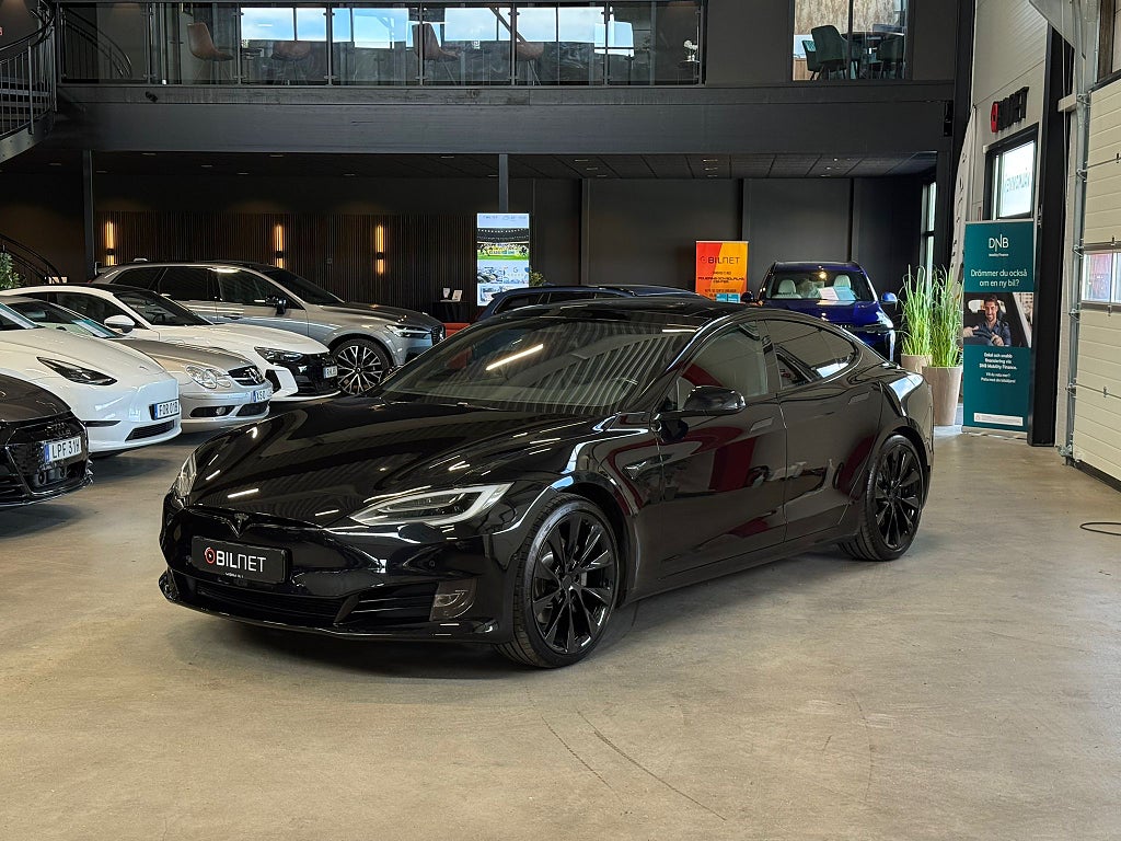 Tesla Model S 100D Pano Carbon 21" Luftfjädring HiFi Facelift Upg-AP