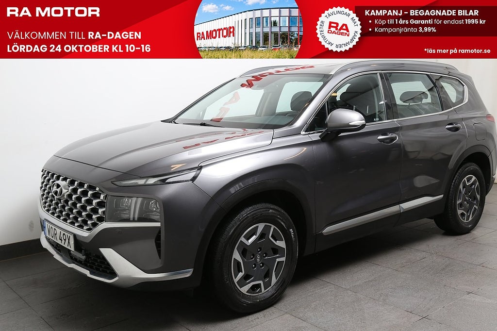 Hyundai Santa Fe 1,6 HEV Hybrid 230HK Aut 4WD 7-sits Motorv Dragkrok 2021