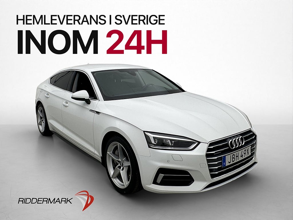 Audi A5 45 TFSI Quattro 245hk Dragkrok P-sensorer Sportstol