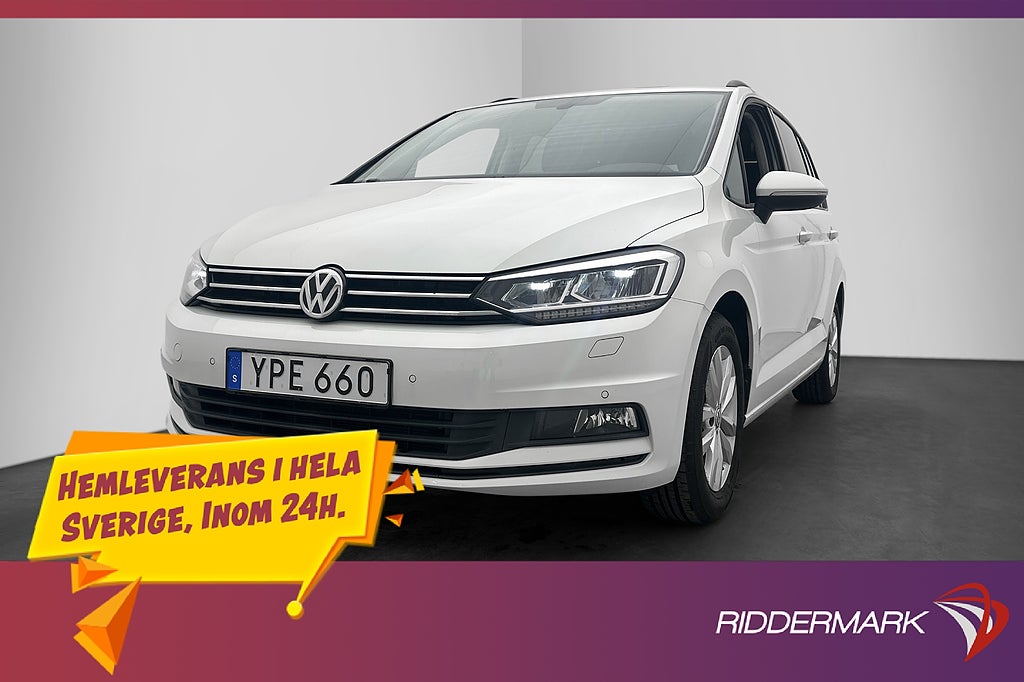 Volkswagen Touran 1.2 TSI 110hk 7-Sits P-Sensorer CarPlay