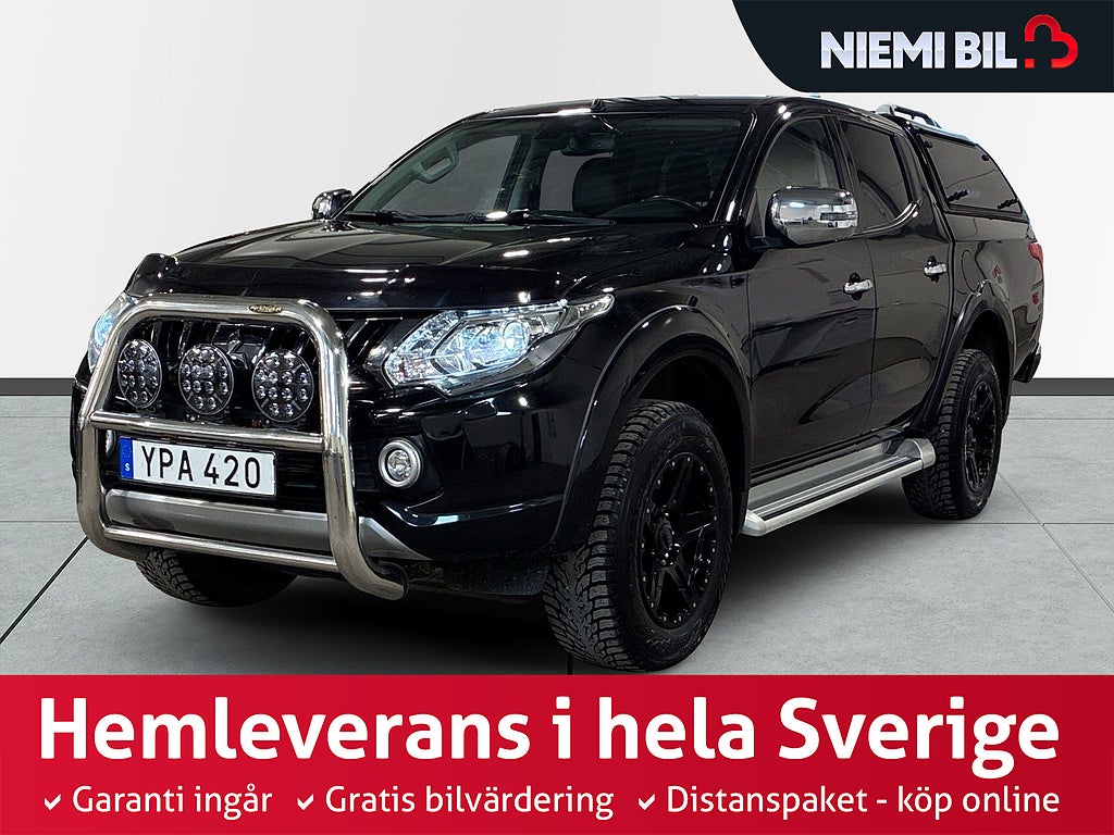 Mitsubishi L200 Dubbelhytt 2.4 4WD Drag Värmare Kamera Farthållare S&V