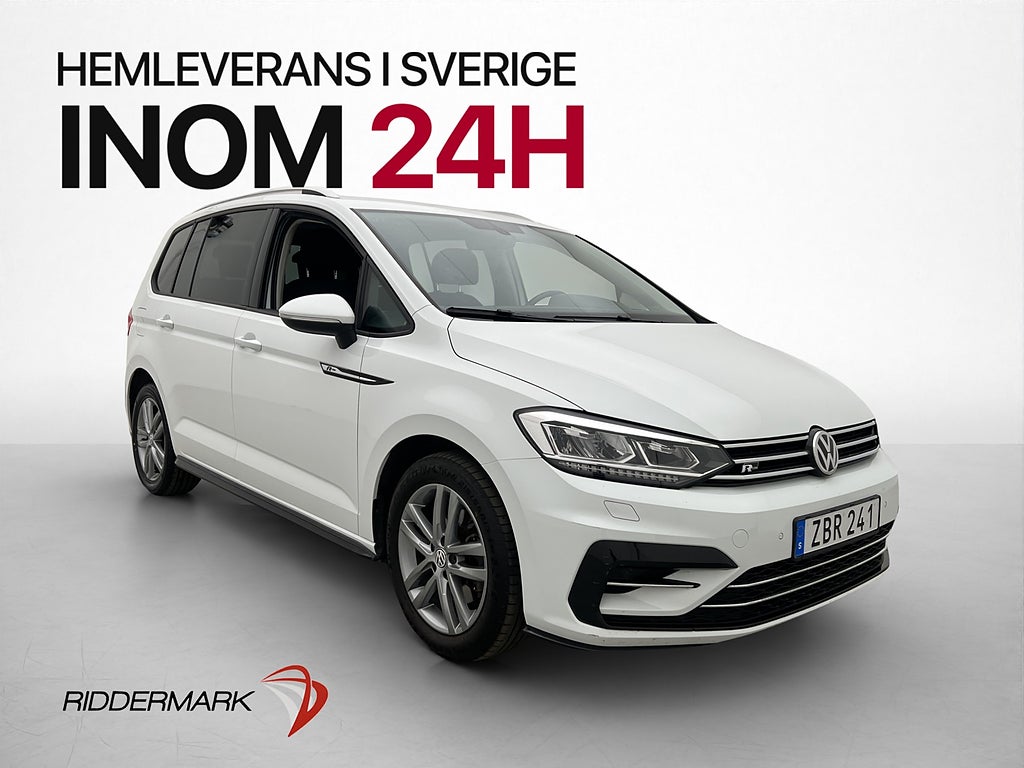 Volkswagen Touran 1.4 TSI R-Line 7-Sits Drag Kamera CarPlay
