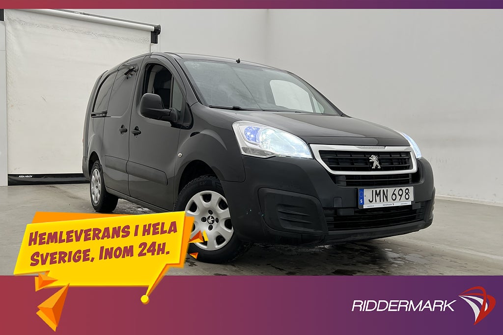 Peugeot Partner L2 1.6HDi 99hk Drag PDC 3-Sits Farthållare