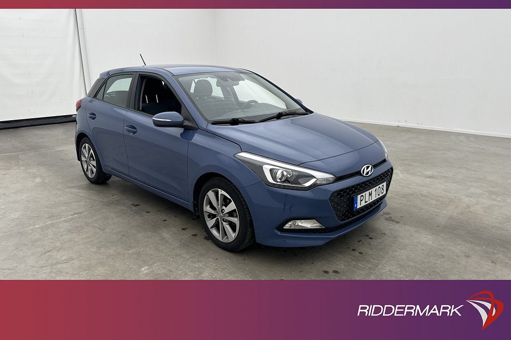 Hyundai i20 1.4 101hk Premium Rattvärme Farthållare