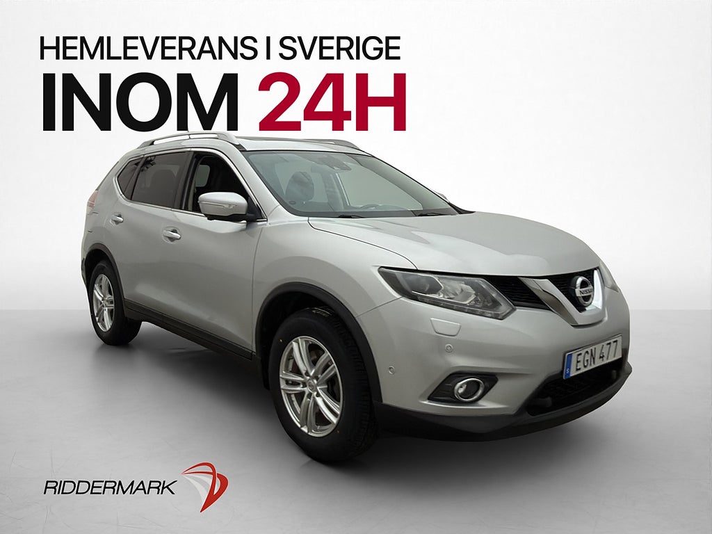 Nissan X-Trail 1.6 dCi Tekna 7 sits Pano 360° Drag Skinn Nav