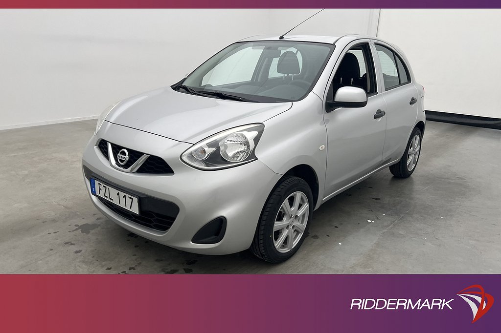 Nissan Micra 1.2 80hk Tre-Brukare 0,43l/mil Låg-Årsskatt