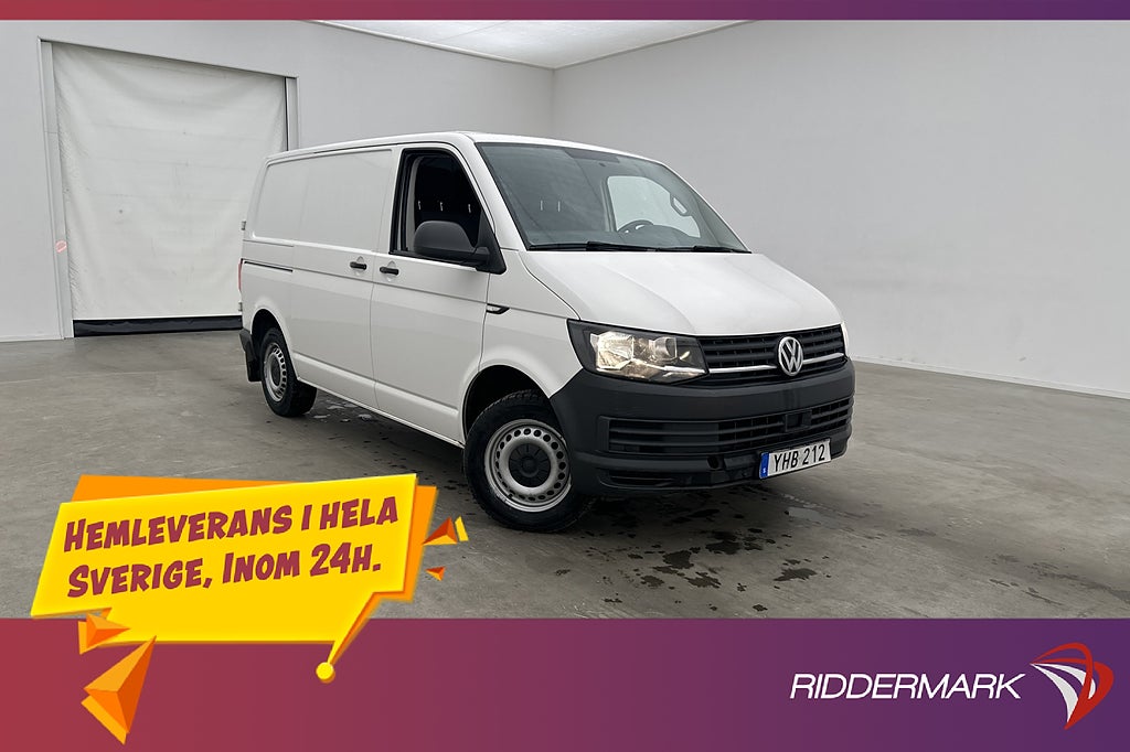 Volkswagen Transporter 150hk Värmare PDC Drag CARPLAY 1-Ägar