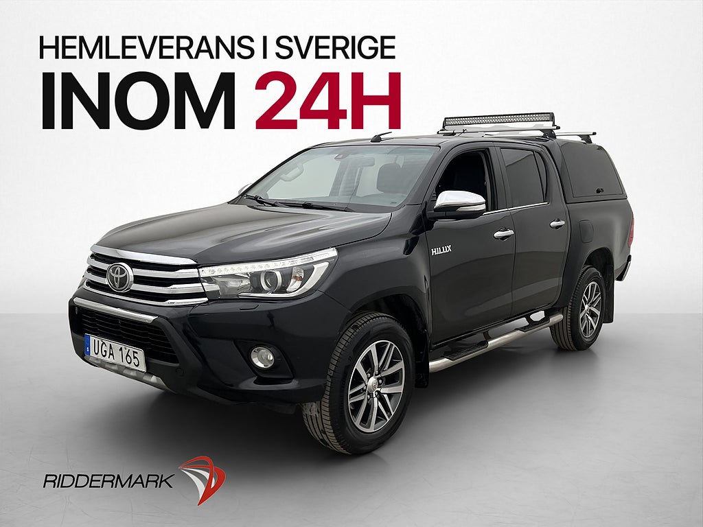 Toyota Hilux Premium 2.4 AWD M/K-Värm Drag Skinn Kåpa MOMS