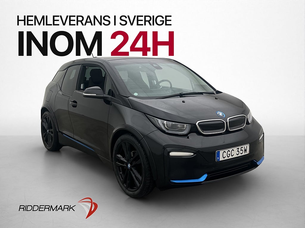 BMW i3s 120 Ah Advanced Värmepump Pano Navi H/K Läder Kamera