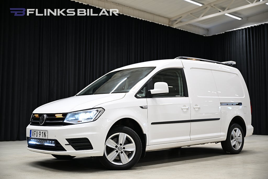 Volkswagen Caddy Maxi 4Motion DSG 150HK Nedlackad|LED|Dubbeldörr|Moms|SeUtr!