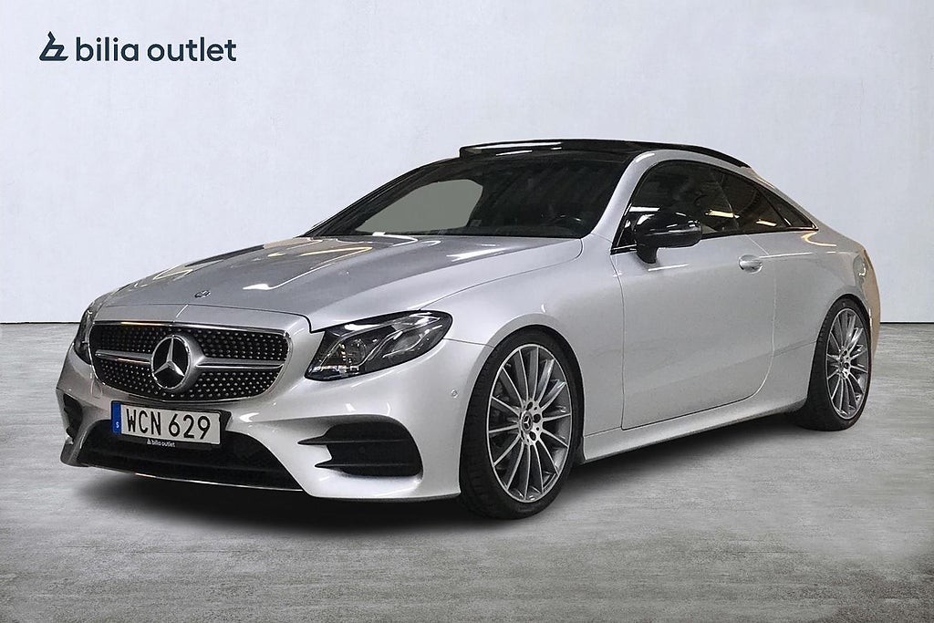 Mercedes-Benz E 200 Coupé AMG 184hk Panorama Navi HuD B-kam Widescreen