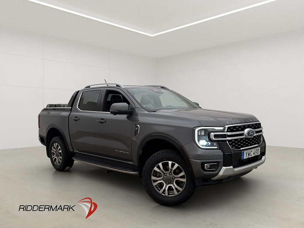 Ford ranger Platinum 240hk e-4WD Värm Drag Skinn Släde Moms