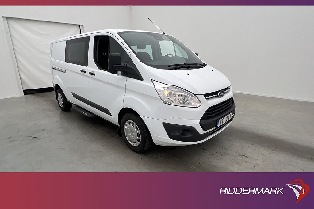 Ford Transit Custom L2 Crew Van Ny-Kamrem Värm Drag B-Kamera