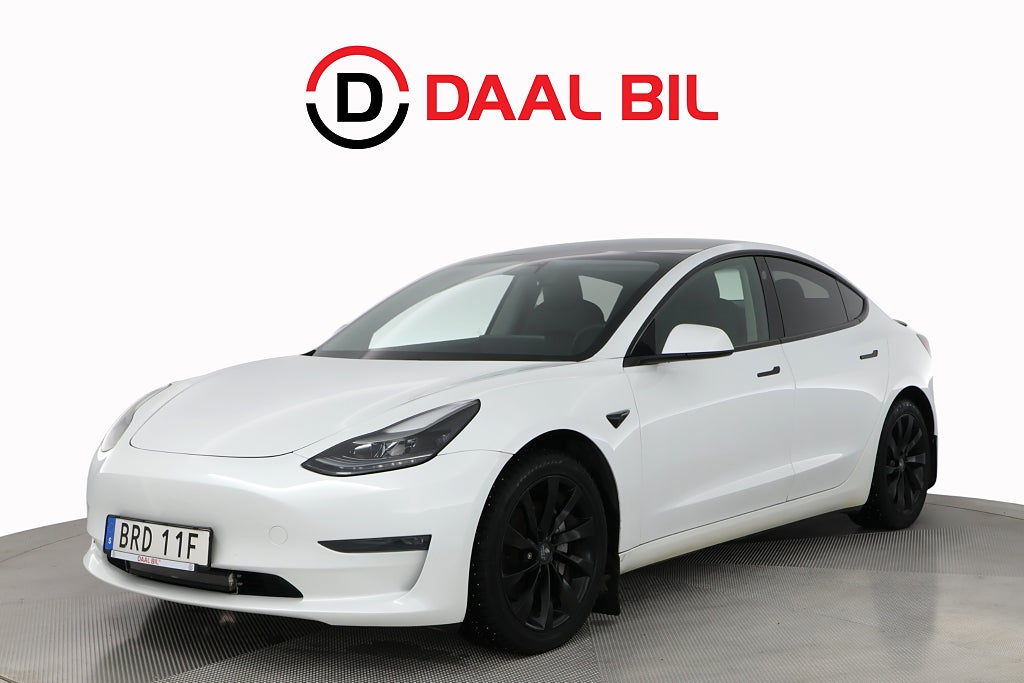 Tesla Model 3 LONG RANGE AWD 440HK PANO DRAGKROK P-VÄRM B-KAMERA NFC
