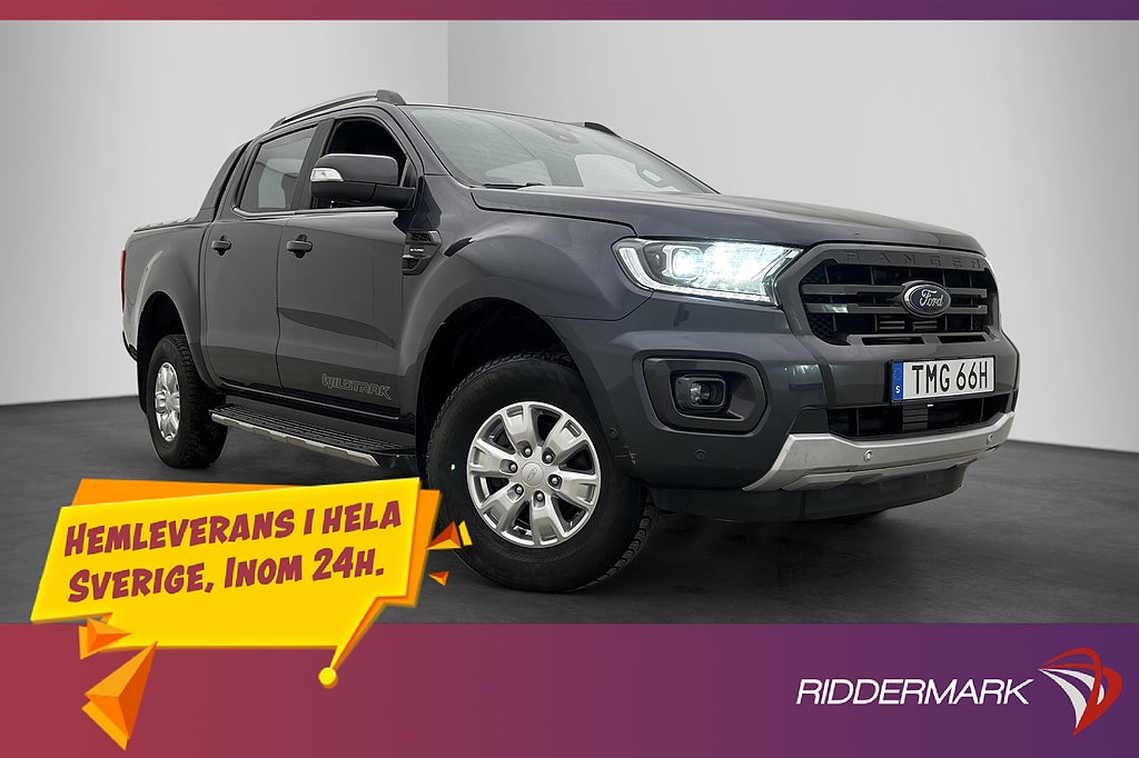 Ford ranger Wildtrak 213hk 4x4 Värm Drag Diff Moms 1-ÄGARE