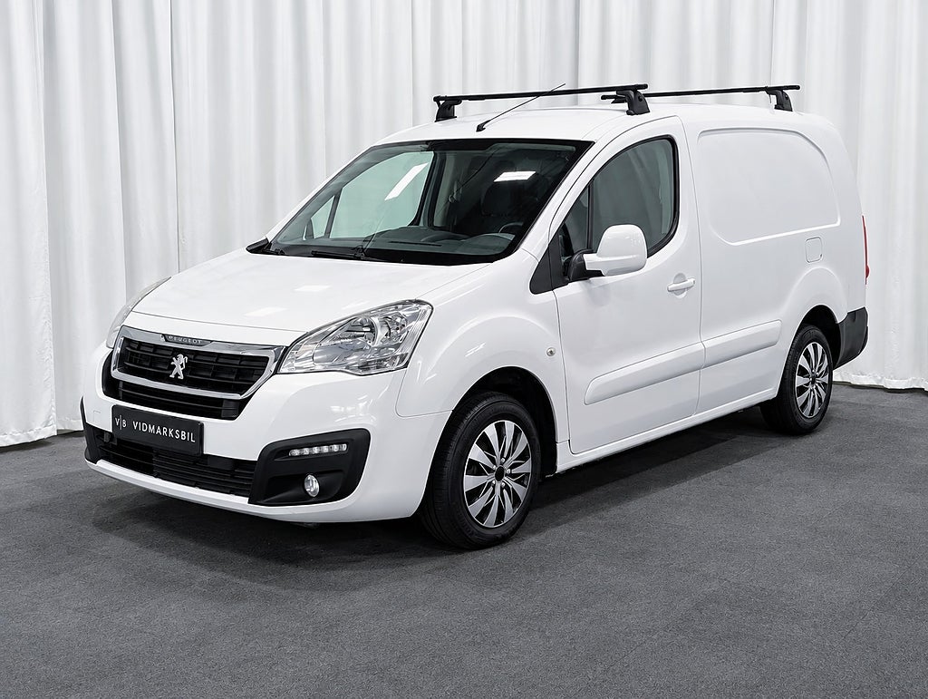 Peugeot Partner Van Utökad Last 1.6 BlueHDi|3-sits|Dragkrok|Farthållare