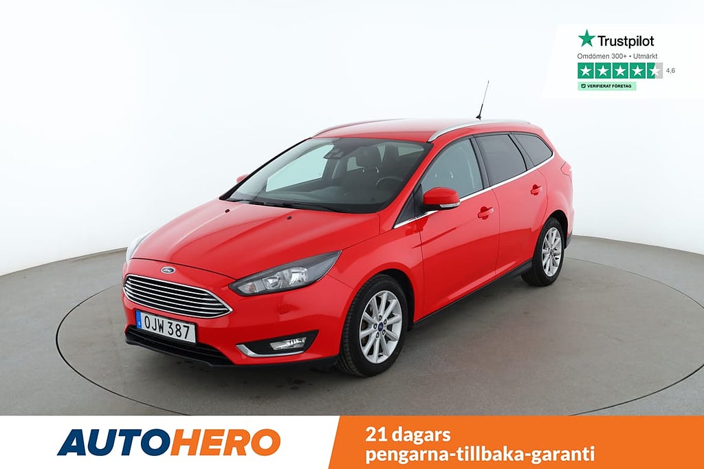 Ford Focus Kombi 1.0 EcoBoost Titanium / Dragkrok, Backkamera