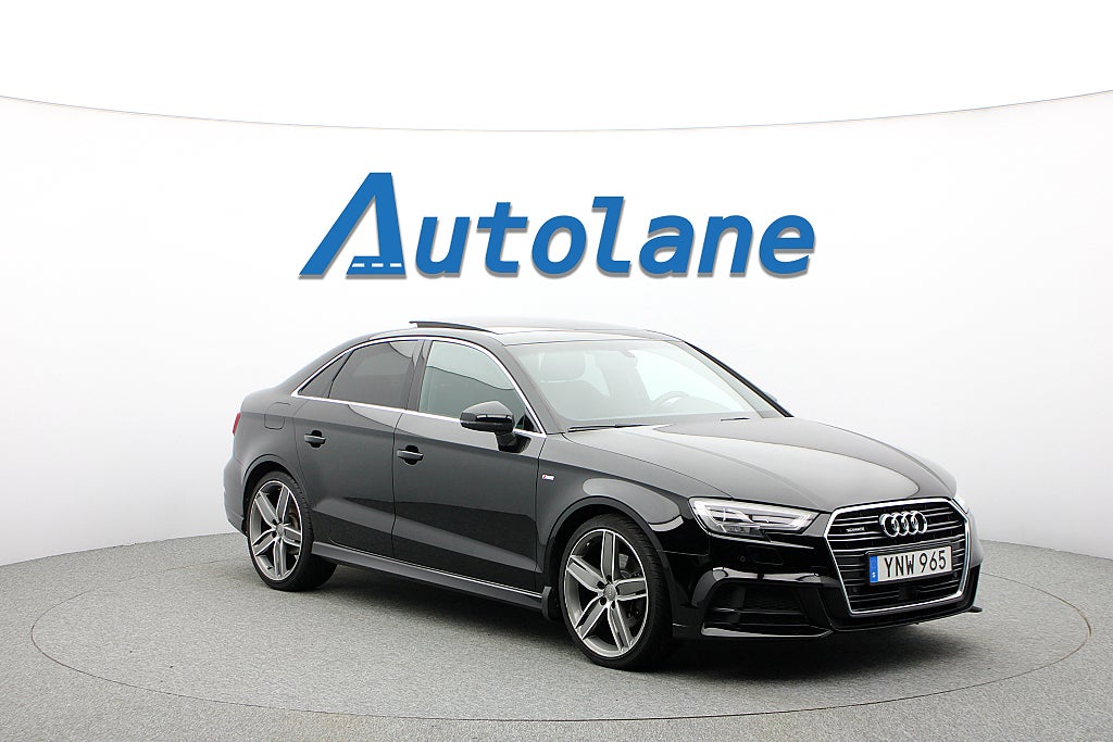 Audi A3 Sedan 2.0 TFSI quattro, S-Line, Panorama, B&O 190hk